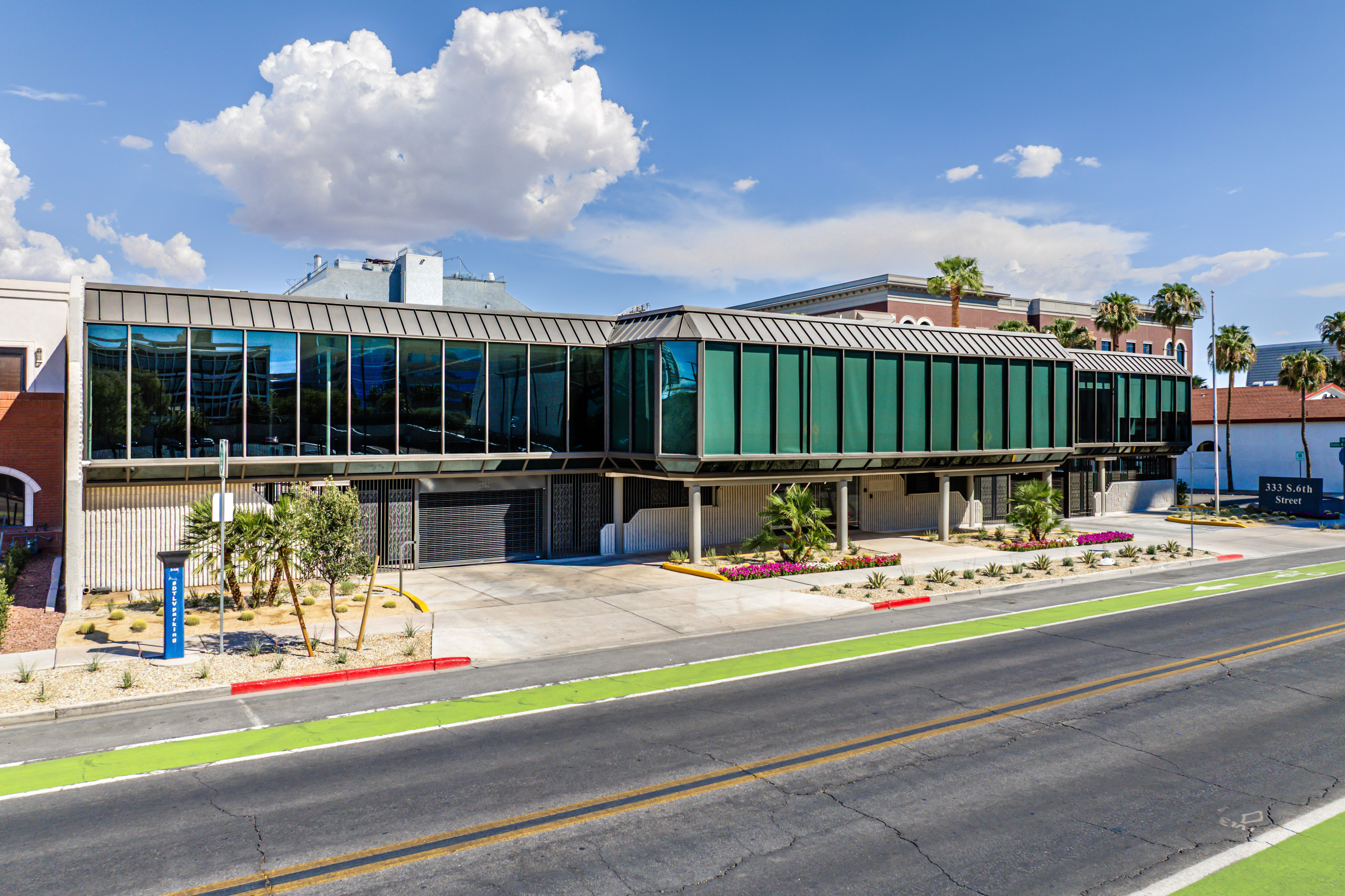 Office building secondary exterior — Las Vegas CRE photography